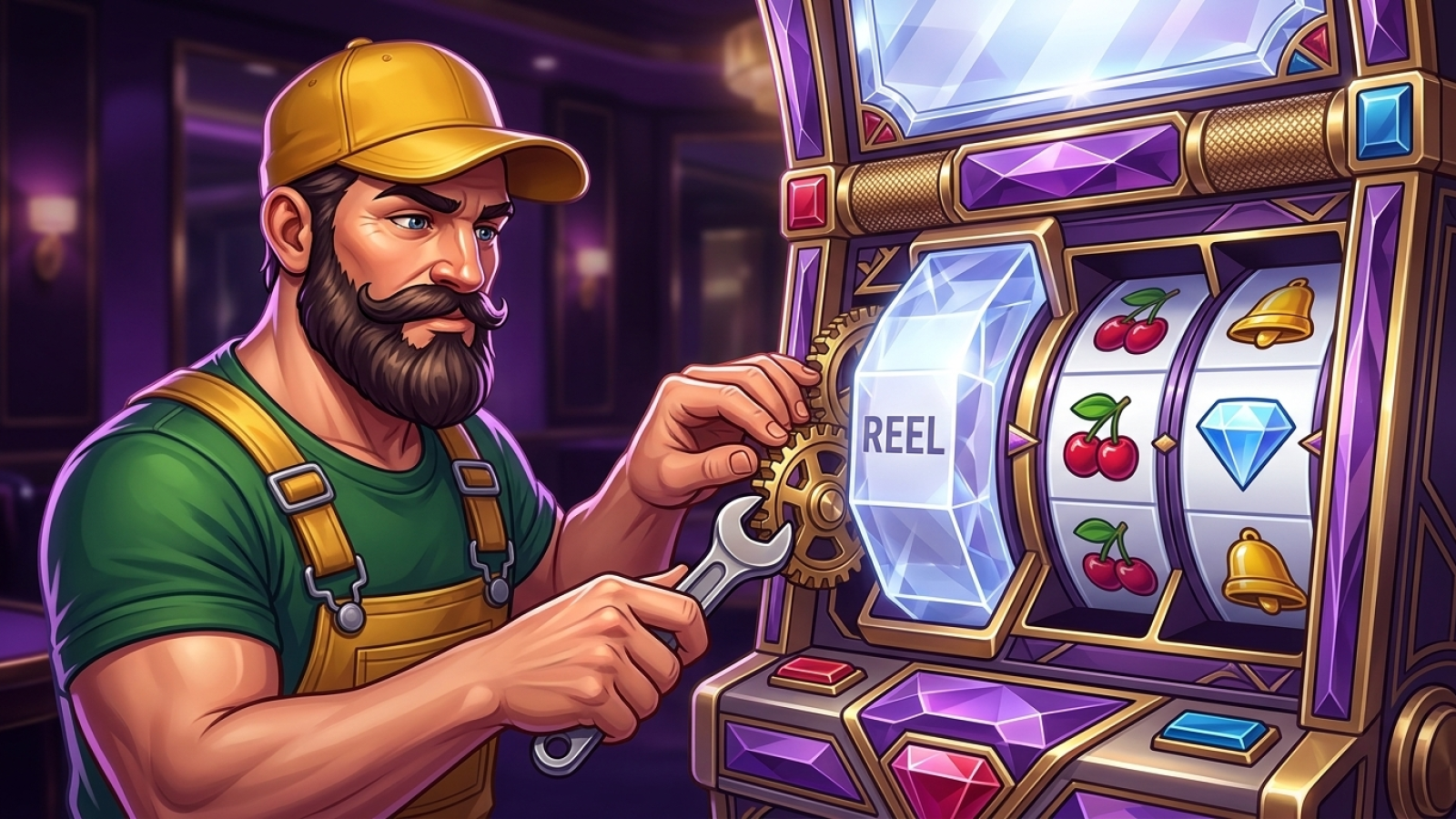 V.Vegas Casino: Illustrativ scen; Betyg: 9.8/10; Licens: Curacao Gaming Control Board